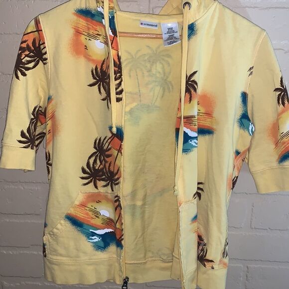 Vintage 90’s Y2K cropped zip up hoodie sweatshirt. XS - Picture 12 of 14